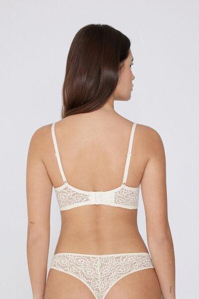 White Slightly Padded Balconette Bra, 5701_677V, large image number 1