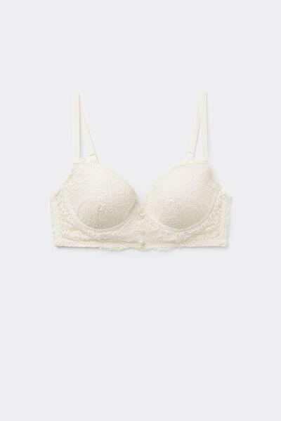 White Slightly Padded Balconette Bra, 5701_677V, large image number 3