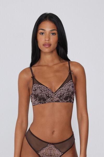 Pink Midnight Bloom Lightly Padded Balconette Bra, 5701_979Y, large image number 0