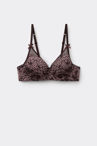 Pink Midnight Bloom Lightly Padded Balconette Bra, 5701_979Y, large image number 3