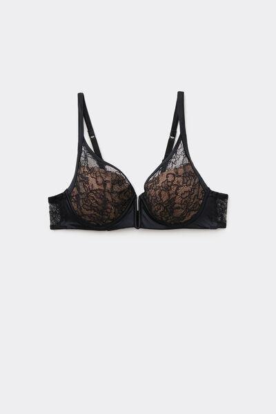 Black Mistery Essence Lightly Padded Balconette Bra, Black, large image number 4