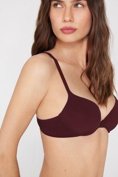 Brown Athens Recycled Microfibre Push-Up Bra, 5701_581Z, large image number 3