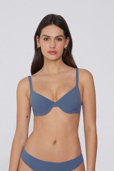 GALACTIC BLUE Athens Recycled Microfibre Push-Up Bra, 5701_730Y, large image number 1