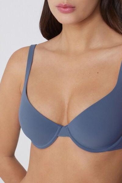 GALACTIC BLUE Athens Recycled Microfibre Push-Up Bra, 5701_730Y, large image number 2