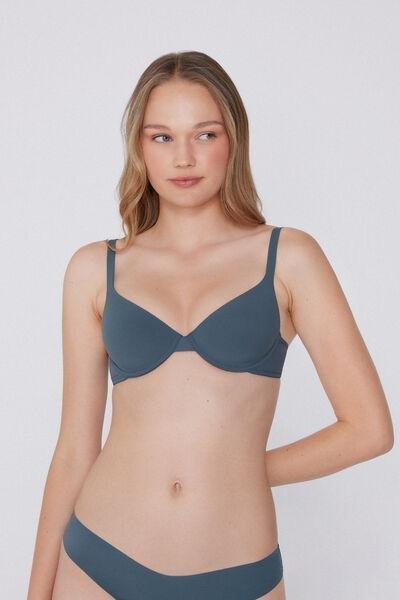 Grey Recycled Microfibre Push-Up Bra, 5701_731Y, large image number 0