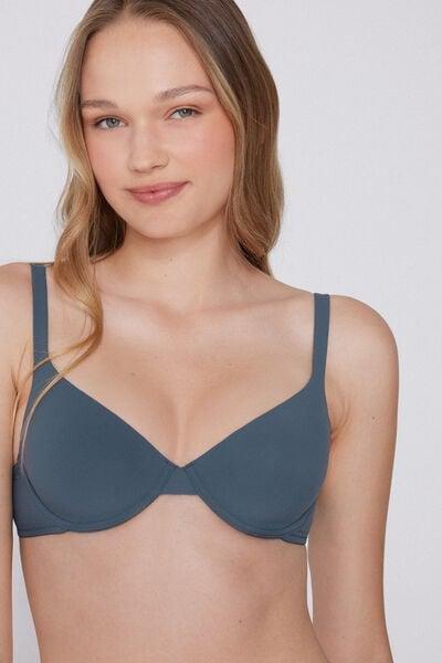 Grey Recycled Microfibre Push-Up Bra, 5701_731Y, large image number 3