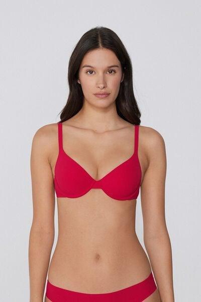 Red Push-Up Microfibre Bra, 5701_873V, large image number 1