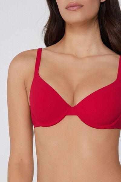 Red Push-Up Microfibre Bra, 5701_873V, large image number 3