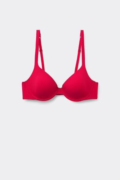 Red Push-Up Microfibre Bra, 5701_873V, large image number 4
