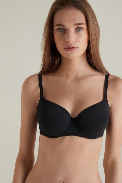 Black Full Cover Balconette Bra, , large image number 0