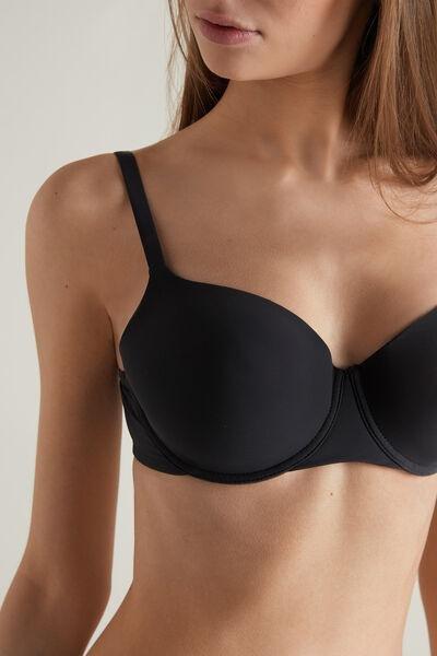 Black Full Cover Balconette Bra, , large image number 3