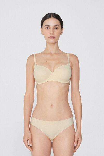 Cream Full Cover Balconette Bra, Ivory Cream, medium