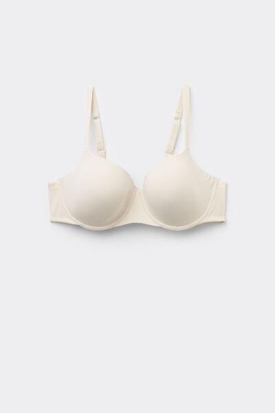 Cream Prague Full Cover Balconette Bra, , large image number 4