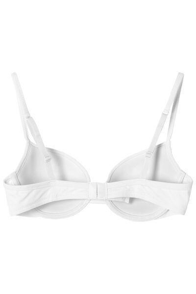 White Athens Microfibre Push-Up Bra, , large image number 6
