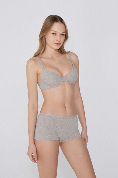 Grey Athens Push-Up Bra, , large image number 1
