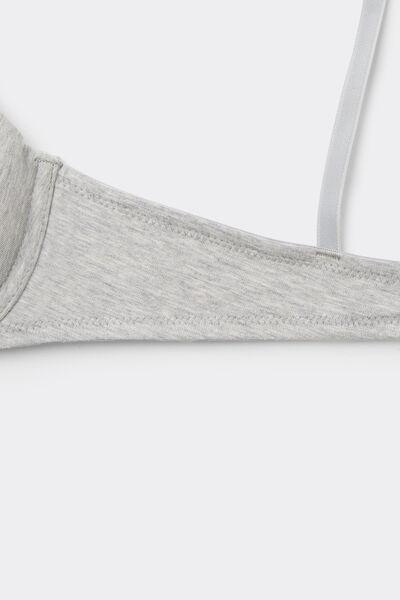 Grey Athens Push-Up Bra, Light Grey Blend, large image number 5