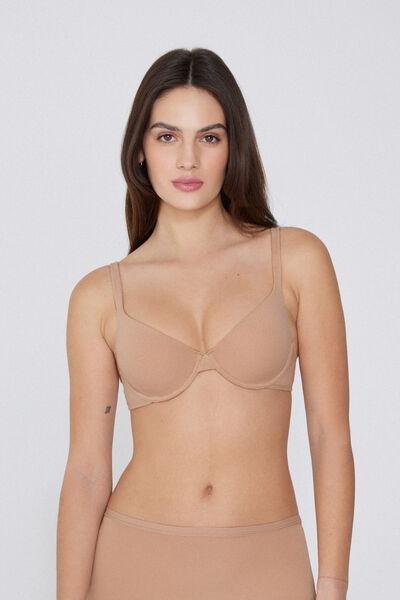Beige Push-Up Bra, , medium