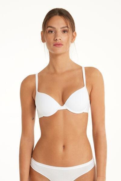 Tezenis - White Athens Cotton Push-Up Bra