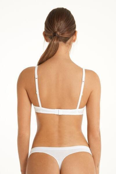 White Cotton Push-Up Bra, , large image number 2
