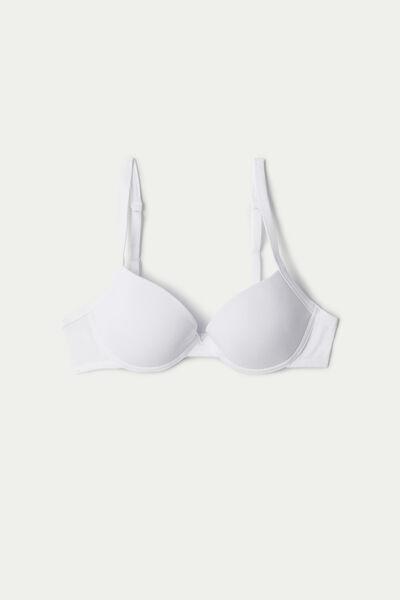 Tezenis - White Athens Cotton Push-Up Bra