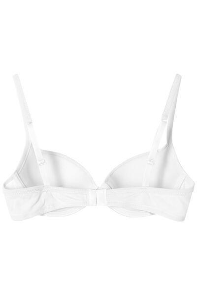 White Cotton Push-Up Bra, , large image number 5
