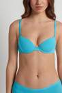 BRIGHT BLUE Athens Push-Up Bra in Cotton