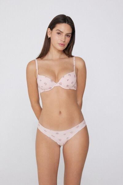 Pink Athens Printed Push-Up Bra, 5701_324Y, large image number 0