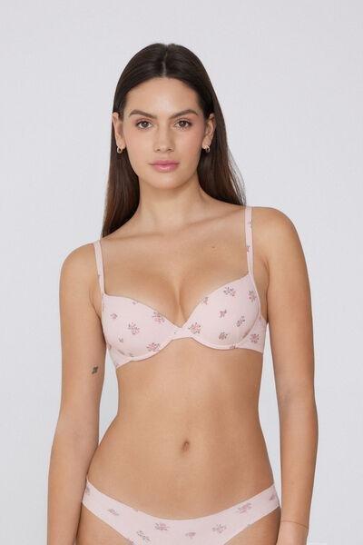Pink Athens Printed Push-Up Bra, 5701_324Y, large image number 1