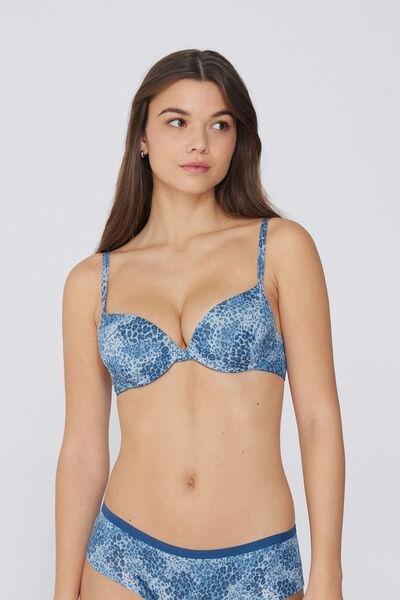 Multicolour Animal Print Push-Up-Bra, 5701_325Y, large image number 1