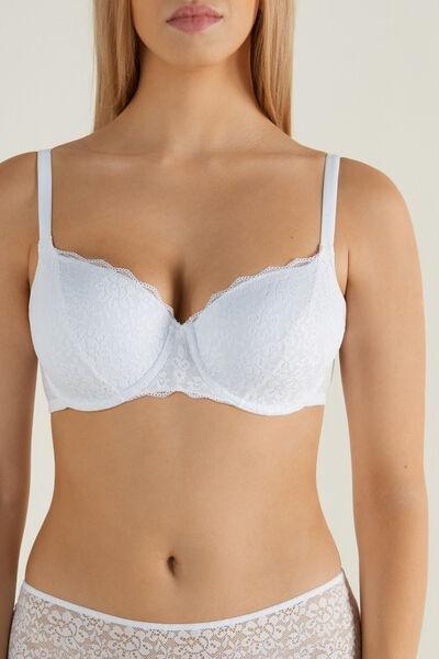 White Full Cover Balconette Bra, , large image number 0