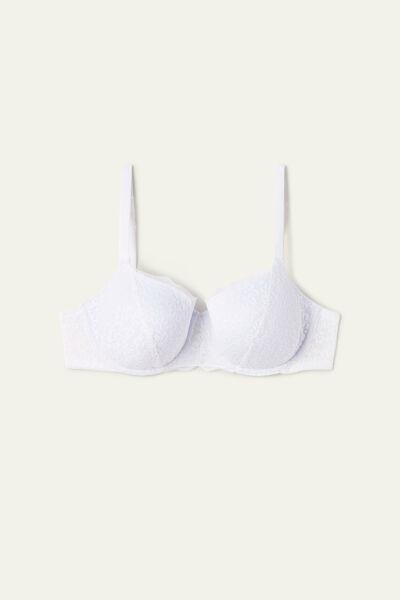 White Full Cover Balconette Bra, , large image number 4