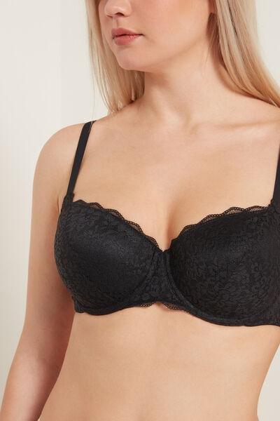 Tezenis - براغ - حمالة صدر بلكونيت دانتيل معاد تدويرها بغطاء كامل من براغ ، للنساء