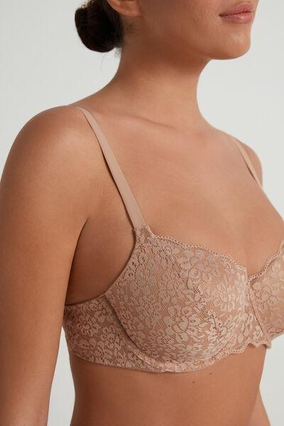 Beige Full Cover Balconette Bra, , large image number 3