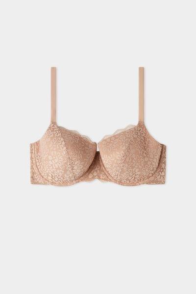 Beige Full Cover Balconette Bra, , large image number 4