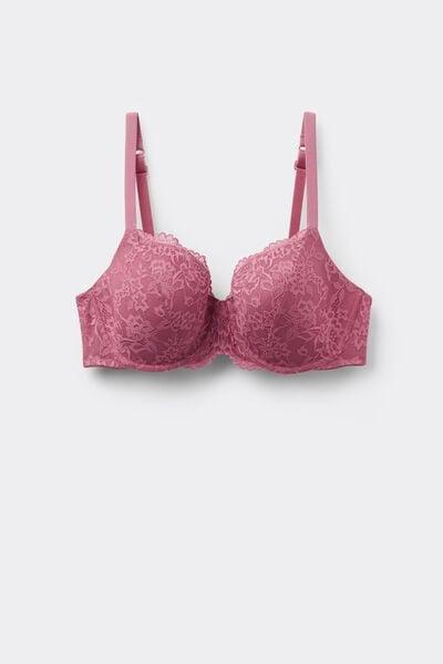 Pink Prague Full Coverage Recycled Lace Balconette Bra, 5701_179Z, large image number 3