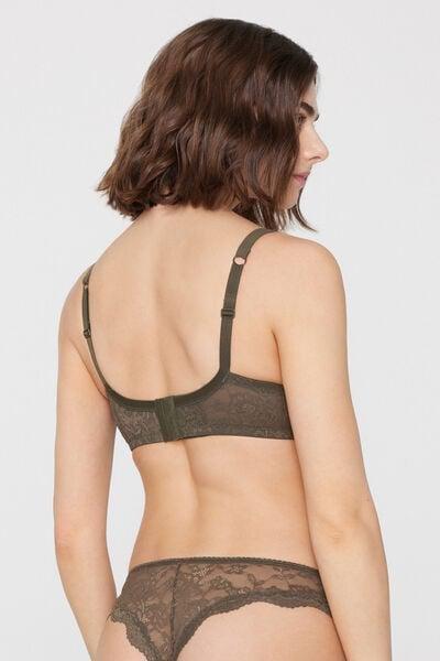 Green Prague Full Cover Recycled Lace Balconette Bra, 5701_226Z, large image number 2