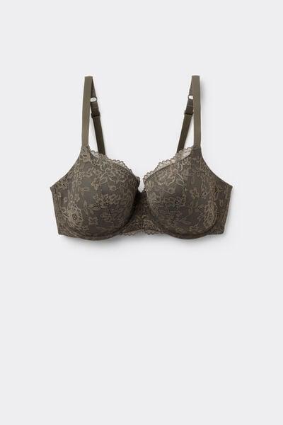 Green Prague Full Cover Recycled Lace Balconette Bra, 5701_226Z, large image number 4
