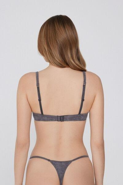 Grey Washed Dream Cotton Push-Up Bra, 5701_810Y, large image number 2