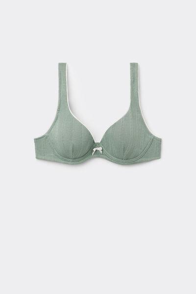 Green Pointelle Fantasy Push-Up Bra, 5701_321Y, large image number 3