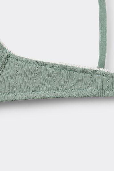 Green Pointelle Fantasy Push-Up Bra, 5701_321Y, large image number 4