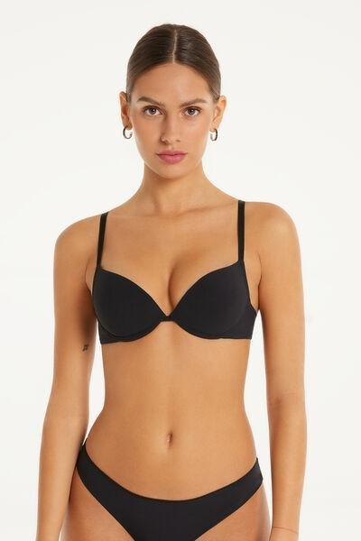 Tezenis Black Los Angeles Super Microfibre Push-Up Bra