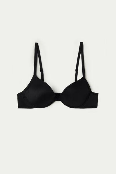 Tezenis - Black Los Angeles Super Microfibre Push-Up Bra