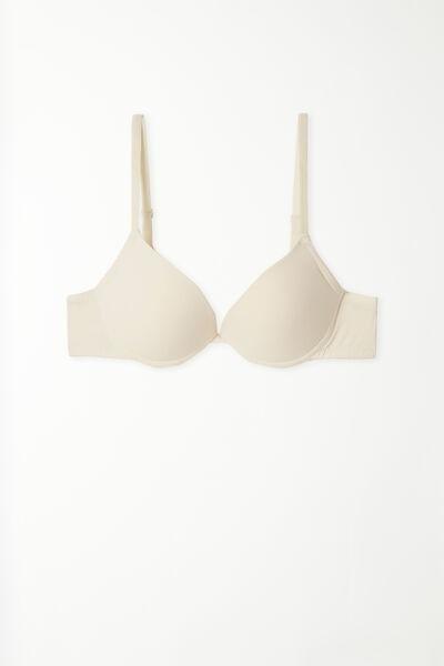 Cream Los Angeles Super Microfibre Push-Up Bra, , large image number 4