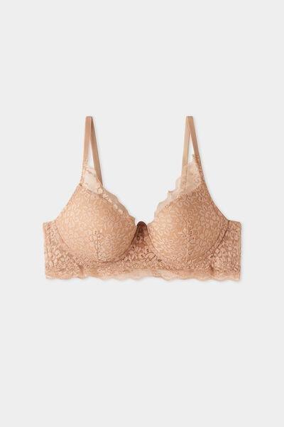 Beige Super Push-Up Bra, , large image number 4