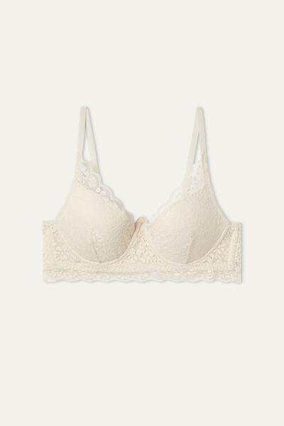 Cream Super Push-Up Bra, , large image number 4
