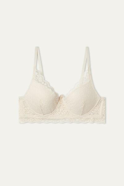 Tezenis - Cream Malibu Organic Lace Super Push-Up Bra