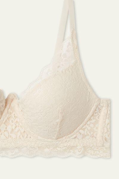 Cream Super Push-Up Bra, Ivory Cream, large image number 6