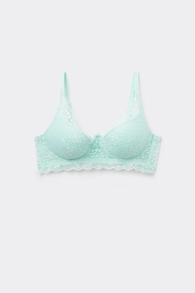 Blue Laced Super Push-Up Bra, 5701_513W, large image number 4