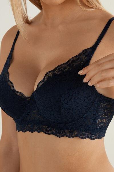 Tezenis - Blue Malibu Recycled Lace Super Push-Up Bra