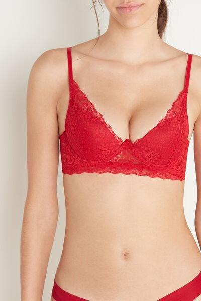 Red Malibu Organic Lace Super Push-Up Bra, , large image number 0